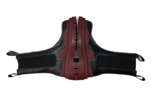 ボッテガヴェネタ BOTTEGA VENETA TIRE BOOT MILITARY CALF タイヤ ブーツ ミリタリー カーフ アンクル 厚底 革靴 赤 黒 630284 VBS50 1507 メンズ靴 ブーツ サイドゴア ブラック サイズ 42 104S-977