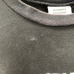 ヴェトモン VETEMENTS 再構築 STAFFTee WSS17HA8 Tシャツ ブラック Sサイズ 201MT-3957