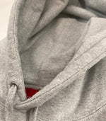 シュプリーム SUPREME collegiate patchwork leather hooded sweatshirt カレッジ パッチワーク レザー フーディ パーカー パーカ グレー Lサイズ 101MT-3501