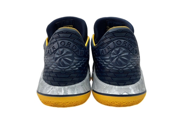 ナイキ NIKE 17年製 AIR JORDAN 32 LOW PF MICHIGAN エア ジョーダン ミシガン AJ32 カレッジ シューズ 黄 紺 AH3347-405 メンズ靴 スニーカー ネイビー 29cm 104S-901