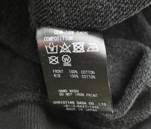 クリスチャンダダ CHRISTIAN DADA 18AW 袖ポケット 袖ロゴ パーカー 黒 CDM-18W-0405 50 パーカ ブラック 103MT-1704