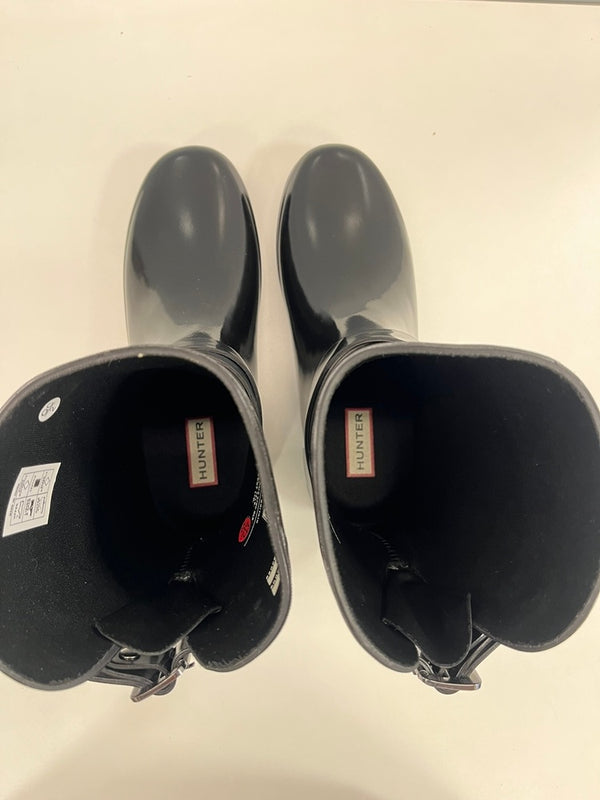 ハンター HUNTER リファインド アジャスタブル グロス ショート バックストラップ 黒 WFS2008RGL レディース靴 ブーツ その他 ブラック UK5（参考サイズ25CM） 101sh-2222