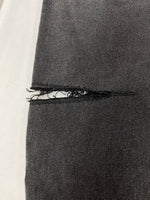 メゾンマルジェラ Maison Margiela スラッシュ ディテール カット アウト ジーンズ SLASH DETAIL CUT OUT JEANS DENIM BLACK 黒 S51LA0051 S30743 デニム 無地 グレー 104LB-7