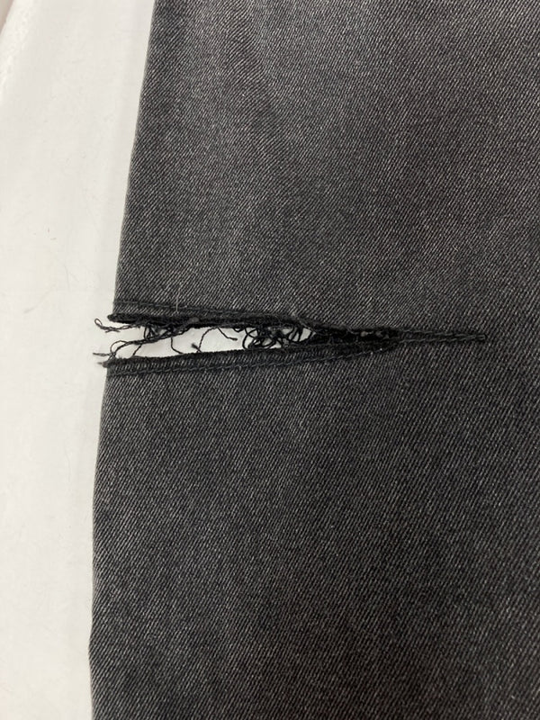 メゾンマルジェラ Maison Margiela スラッシュ ディテール カット アウト ジーンズ SLASH DETAIL CUT OUT JEANS DENIM BLACK 黒 S51LA0051 S30743 デニム 無地 グレー 104LB-7