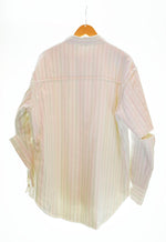 ミドリカワ MIDORIKAWA Stripe shirt ストライプシャツ 白 MID23SS-SH04 長袖シャツ ホワイト フリーサイズ 103MT-1577