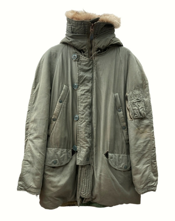 ミリタリー Military Item N-3B FLIGHT JACKET フライト ジャケット ヴィンテージ ミリタリー SKYLINE CLOTHING社 緑 MIL-J-6279H ジャケット 無地 カーキ Mサイズ 104MT-857