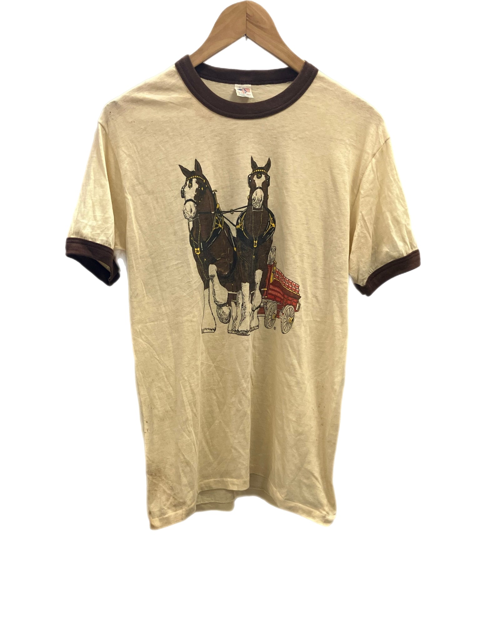 バドワイザー　アメリカ1970年代 バドワイザー Budweiser 昭和レトロ アメリカン レトロ ブリキ看板