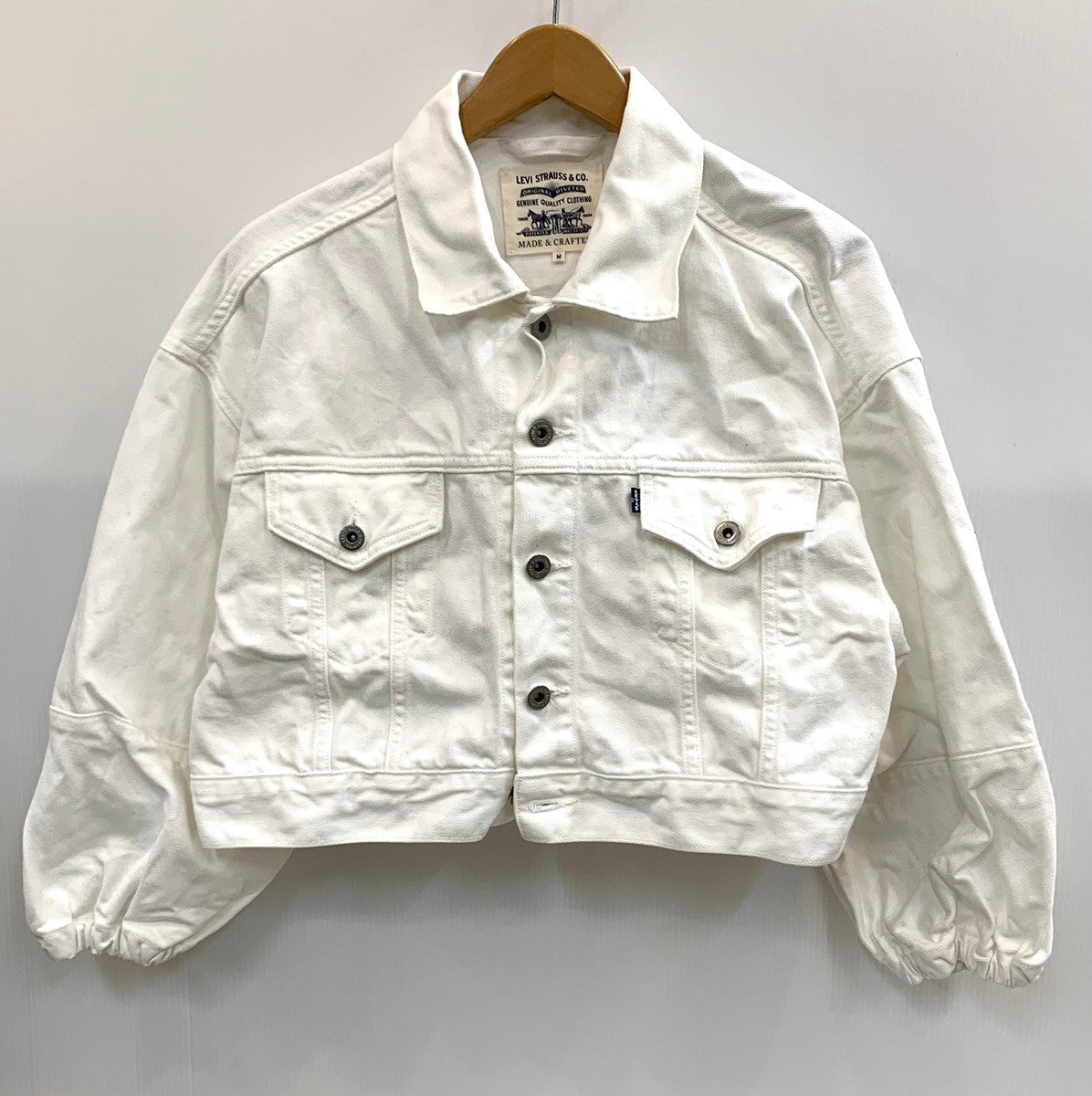 リーバイス Levi's デニムジャケット PC9-17802-0001 ジャケット 無地 ホワイト Mサイズ 201LT-270