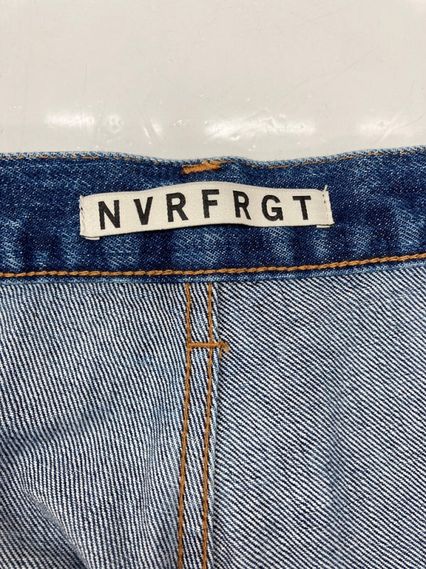 ネヴァーフォーゲット NVRFRGT 3D TWISTED JEANS ツイスト ジーンズ ジップフライ ジーパン パンツ インディゴ 青 無地 NF231P01B デニム ブルー サイズ3 104MB-397
