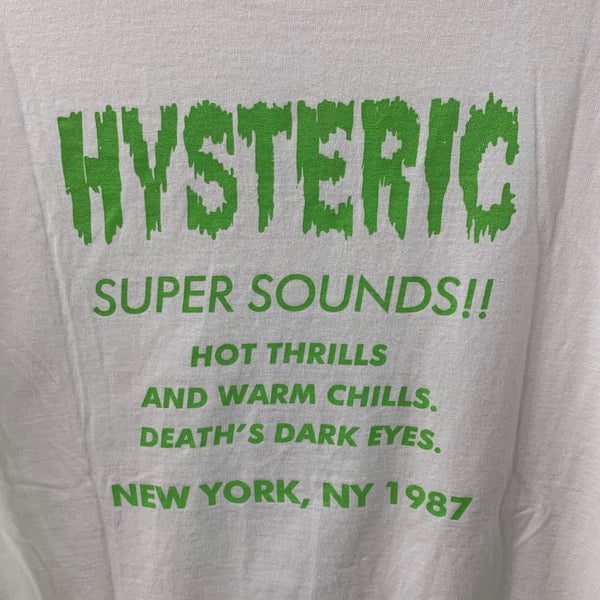ヒステリックグラマー HYSTERIC GLAMOUR 23AW MONDO ROCK プリントTシャツ 02233CT05 Tシャツ ホワイト Lサイズ 201LT-447