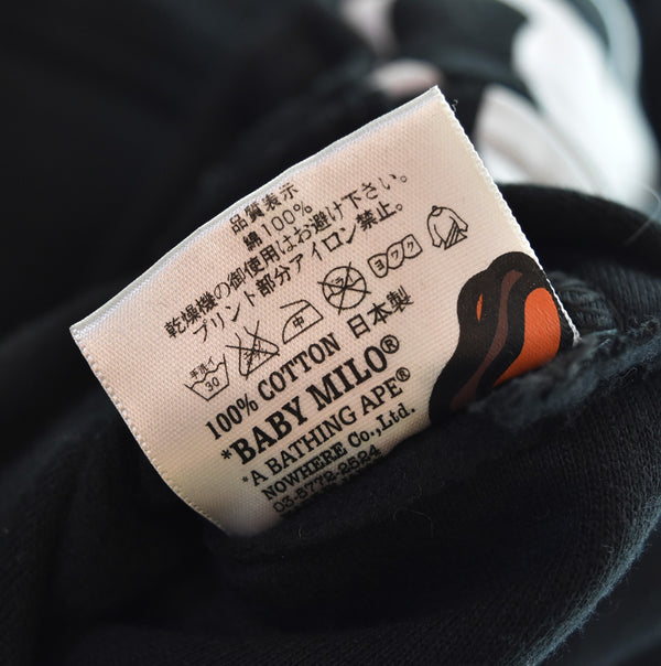 アベイシングエイプ A BATHING APE BABY MILO リバーシブル ジップアップパーカー サル  パーカ ブラック Mサイズ 103MT-3243