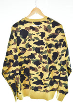 アベイシングエイプ A BATHING APE  1st カモ ジャカード カレッジ リラックスフィット クルーネックスウェット 001SWL301307M スウェット マルチカラー Mサイズ 103MT-2983