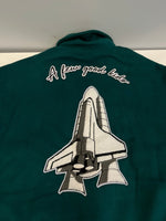 ア フュー グッド キッズ A FEW GOOD KIDS A'GEM/9 × .kom ROCKET COLLEGE JACKET ロケットカレッジ スタジアムジャンパー スタジャン  XL ジャケット グリーン LLサイズ 101MT-5070