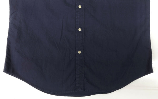 ラルフローレン RalphLauren POLO BUTTONDOWN SHIRT ボタンダウン シャツ CUSTOM FIT 刺繍 長袖 紺 長袖シャツ ワンポイント ネイビー XLサイズ 104MT-2086