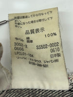 ステューシー STUSSY × LEVI'S リーバイス SS502 ダメージ加工 リペア加工 デニム ジーンズ 黒 ロゴ デニム ブラック 30 104MB-337