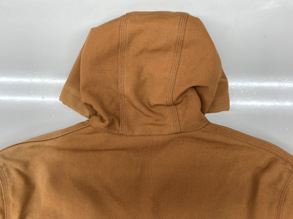 カーハート Carhartt ACTIVE JACKET アクティブジャケット ジップアップ フーディ ダック地 キャメル アウター 茶 J131-BRN ジャケット ロゴ ブラウン Mサイズ 104MT-1861