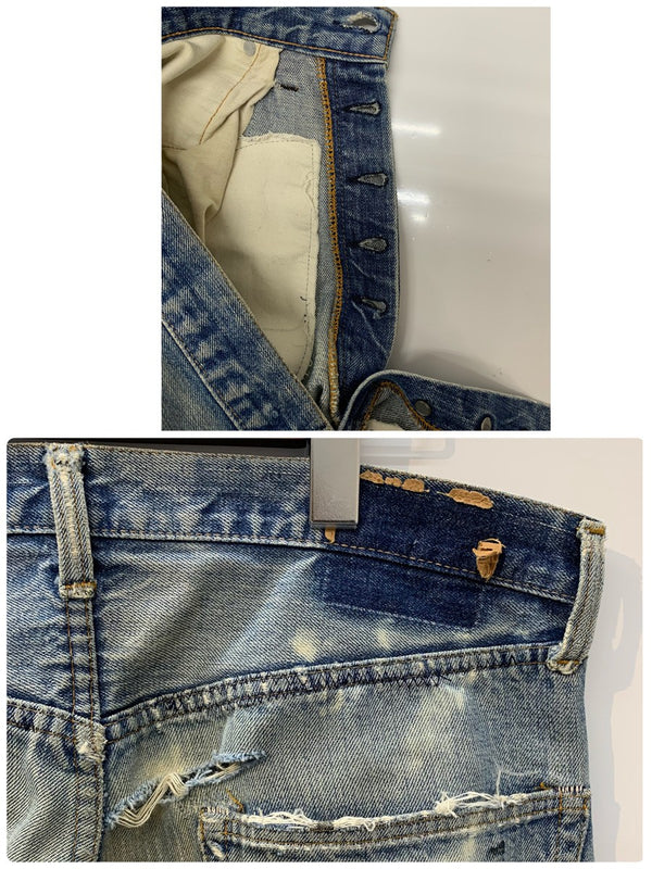 【曜日割引対象外】 リーバイス Levi's 70's 66前期 501 W34 ボタン裏 6 USA製 デニム ブルー 201MB-765 VB