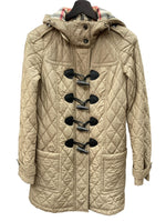 バーバリー Burberry ロンドン LONDON 三陽商会 ダッフルコート トグル ナイロン フーディ キルティング 裏地ノバチェック BEIGE  B1C08-263-50 コート ベージュ SIZE40 104LT-219