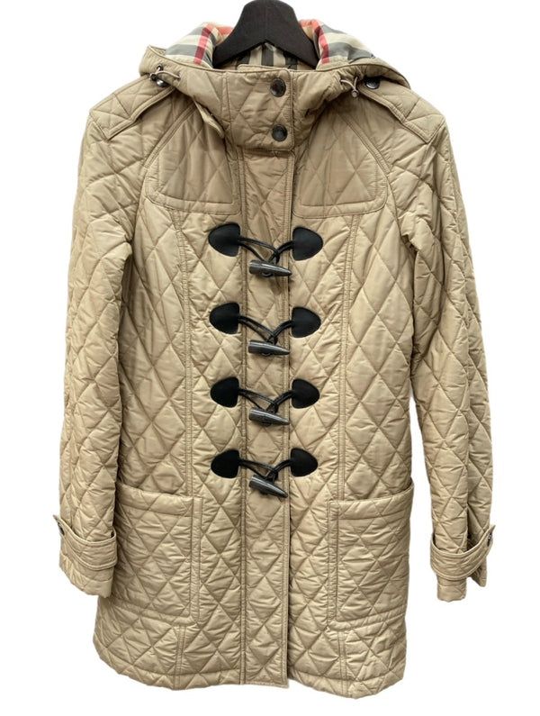 バーバリー Burberry ロンドン LONDON 三陽商会 ダッフルコート トグル ナイロン フーディ キルティング 裏地ノバチェック BEIGE  B1C08-263-50 コート ベージュ SIZE40 104LT-219