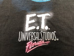 ヴィンテージ VINTAGE ITEM E.T. 80's Universal Studios Florida イーティー ユニバーサルスタジオ フロリダ ムービーT 映画 両面プリント Tシャツ キャラクター ブラック 104MT-90
