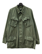 ミリタリー Military US ARMY JUNGLE FATIGUE JACKET ジャングル ファティーグ ジャケット ヴィンテージ 米軍 軍物 シャツ 緑 ジャケット 無地 カーキ Mサイズ 104MT-1762
