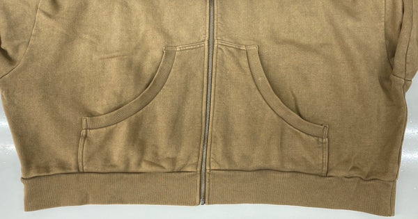 エンタイアスタジオ entire studios FULL ZIP HOODIE フル ジップ フーディー ジップアップ パーカー スウェット 茶 パーカ 無地 ブラウン XLサイズ 104MT-2110