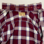 【曜日割引対象外】 ヴィンテージ vintage ~60's MEN OF THE WEST レーヨン チェックシャツ 長袖シャツ レッド 201MT-4702 VB