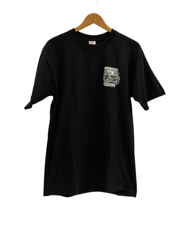 クリスチャン・フレッチャー Christian Fletcher ヴィンテージ Vintage 90s スカルサーファー サーフT サーフィン オールドサーフ 黒 袖シングル US古着 XL Tシャツ ブラック LLサイズ 101MT-4966