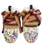 ランバン LANVIN GALLERY DEPT. x LANVIN PAINTED Leather Curb ギャラリーデプト ペイント スニーカー ホワイト系 白 シューズ FM-SKRK11-DRGD-E21 メンズ靴 スニーカー マルチカラー サイズ 42 101sh-2107