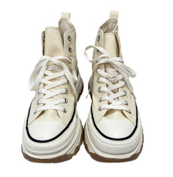 コンバース CONVERSE トレックウエーブ Z HI バターホワイト ハイカット 厚底 サイドジップ 生成 クリーム 1SD838 メンズ靴 スニーカー ホワイト JPN27.5 27.5cm 101-shoes1599