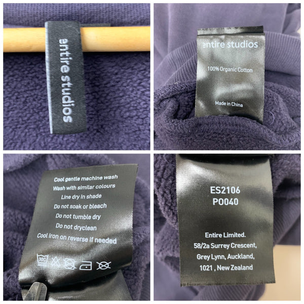 エンタイア スタジオ entire studios ジップパーカー パーカ ネイビー Lサイズ 201MT-4328