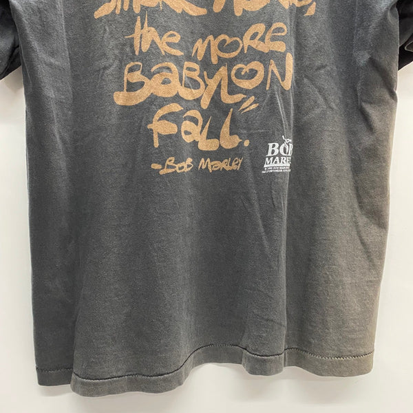 【曜日割引対象外】 ヴィンテージ vintage 90's Bob Marley All Sport USA製 Tシャツ ブラック Lサイズ 201MT-4248 VB