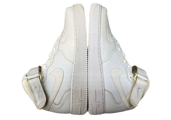 ナイキ NIKE 10年製 AIR FORCE 1 MID 07 エア フォース ミッド ベルト シューズ 白 315123-111 メンズ靴 スニーカー ホワイト 27.5cm 104S-1019