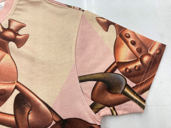 ヴィヴィアンウエストウッド Vivienne Westwood 23SS Orb logo print Classic Graphic T-shirt オーブ 総柄 グラフィック 半袖 カットソー クルーネック PINK 3G01000G-J004M-GO Tシャツ ロゴ ピンク XSサイズ 104LT-160