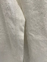 エイミーイストワール EIMY ISTOIRE drop pattern デニムパンツ ドロップパターン ラインストーン ビジュー ハイウエスト ワイド ホワイトデニム デニム ホワイト Mサイズ 101LB-31