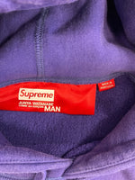 シュプリーム SUPREME COMME des GARCONS コム デ ギャルソン JUNYA WATANABE  col Royal ロイヤル フーディ パーカー ロゴ  パーカ パープル Lサイズ 101MT-3973