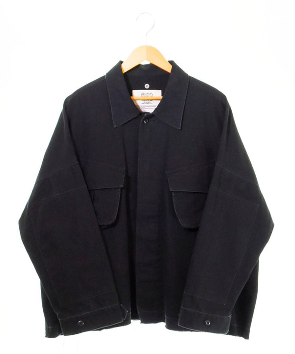 エレファントトライバルファブリックス elephant TRIBAL fabrics 8XL Cut Fatigue Shirt ミリタリージャケット E20FW-FE40A 8XL ジャケット ブラック 103MT-812