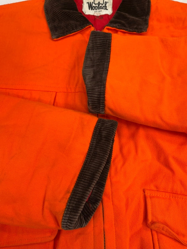 ウールリッチ WOOLRICH 70s~80s 白タグ ハンティングジャケット 襟切り替え TALONジップ VINTAGE ヴィンテージ ジャケット オレンジ Lサイズ 101MT-5199