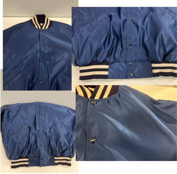 ヴィンテージ vintage 80's 80s 80年代 BUTWIN バトウィン St.Louis Park ナイロン スタジャン アメリカ製 MADE IN USA  XL ジャケット ネイビー LLサイズ 101MT-3595