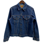 【曜日割引対象外】 リーバイス Levi's 70's 70505 BIG E ケアタグ 濃紺 USA製 デニム ジャケット ブルー 40サイズ 201MT-4718 VB