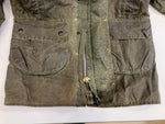 バブアー BARBOUR 90's 90年代 3ワラント GAMEFAIR ゲームフェア ワックス コットン オイルドジャケット ハーフコート VINTAGE ヴィンテージ A123 C38 ジャケット カーキ 101MT-5236