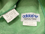 アディダス adidas デサント製 デサントタグ サイドライン フーデッド トラックトップ ジャージ ADA-11F ジャケット ロゴ グリーン Sサイズ 101MT-2417