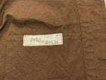 ヴィンテージ vintage 50s 50年代 ユーロワーク フレンチ レイルロード 国鉄 ダック地 ウエスタンヨーク 茶 ジャケット 無地 ブラウン 104MT-1330