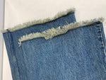 モンクレール MONCLER パームエンジェルス PALM ANGELS PANTALONE フリンジ デニムパンツ ジーンズ ジーパン コラボ I209L2A00001 M3414 デニム ブルー サイズ38 101MB-544