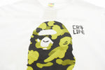 アベイシングエイプ A BATHING APE BAPE CR7 LIFE CAMO RELAXED FIT TEE プリント 半袖Tシャツ 001TEL731922C 2XL Tシャツ ホワイト 3Lサイズ 103MT-3296
