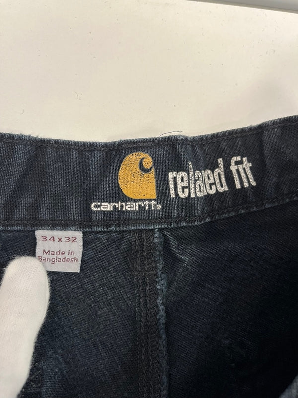 カーハート Carhartt ダブルニー ペインターパンツ ワークパンツ 黒 103334 BLK カーゴパンツ ブラック 34×32 101MB-722