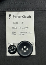 ポータークラシック Porter Classic 18SS TENCEL CARDIGAN テンセル カーディガン 薄手 灰 サイズ 2 カーディガン 無地 グレー 104MT-1290