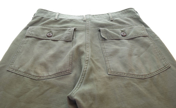 ミリタリー military 60s ベイカーパンツ アメリカ軍 USARMY WALDESジッパー 100-68-C-1849 ボトムスその他 カーキ 34×31 103MB-458