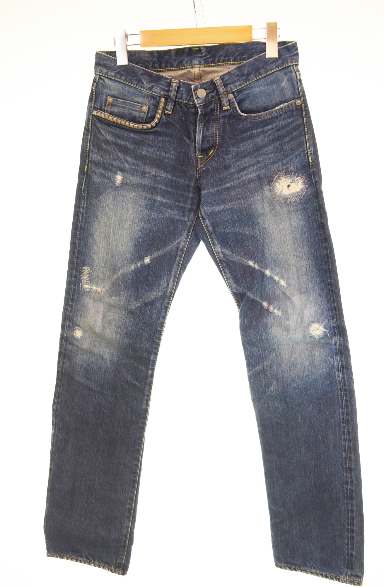 ヒステリックグラマー HYSTERIC GLAMOUR CLASH 加工 スタッズ デニム 