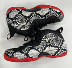 ナイキ NIKE AIR FOAMPOSITE ONE ナイキ エアフォームポジット ワン アルビノスネークスキン 314996-101 メンズ靴 スニーカー ブラック 28cm 101sh-1826